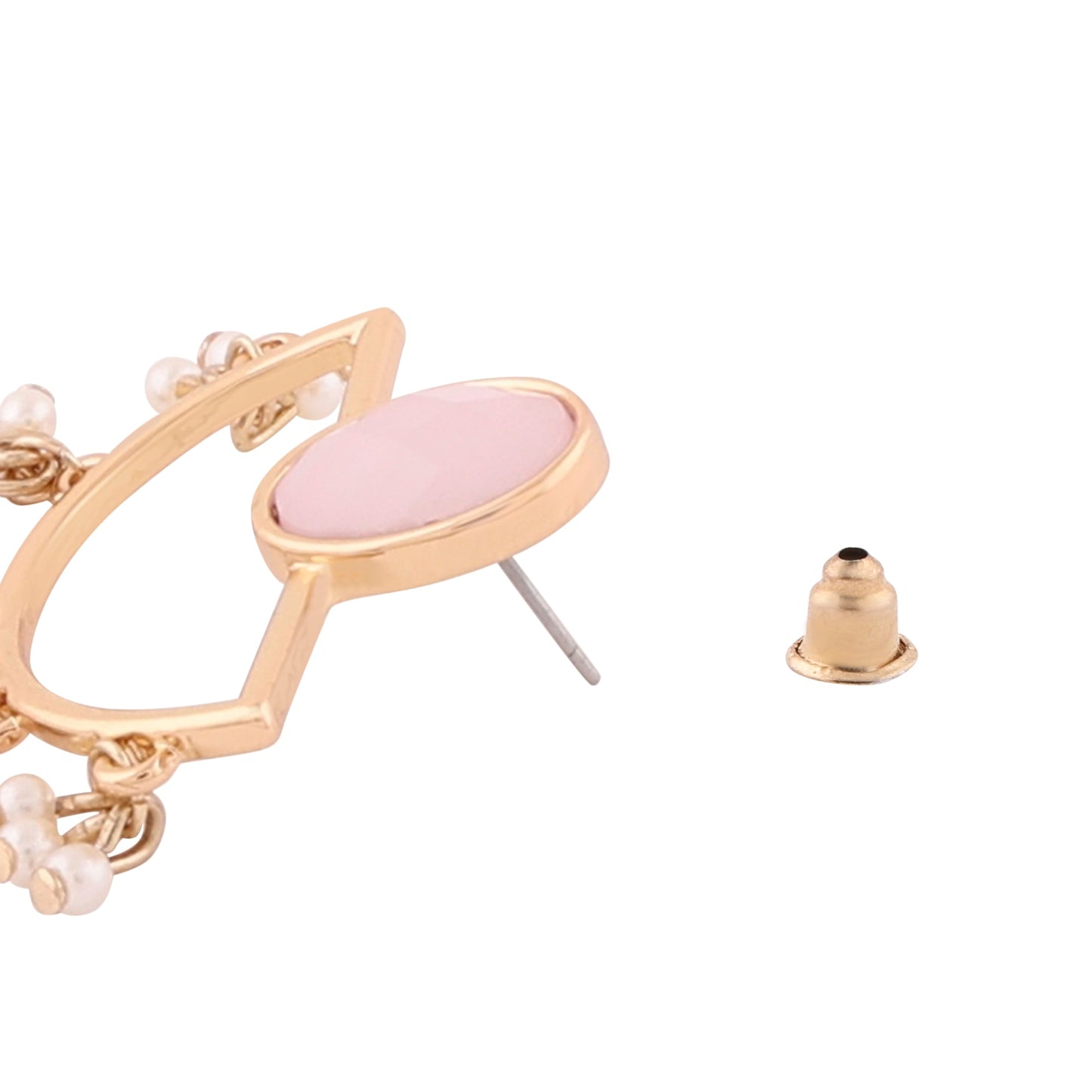 Rose Pink Geometric Tops Earring