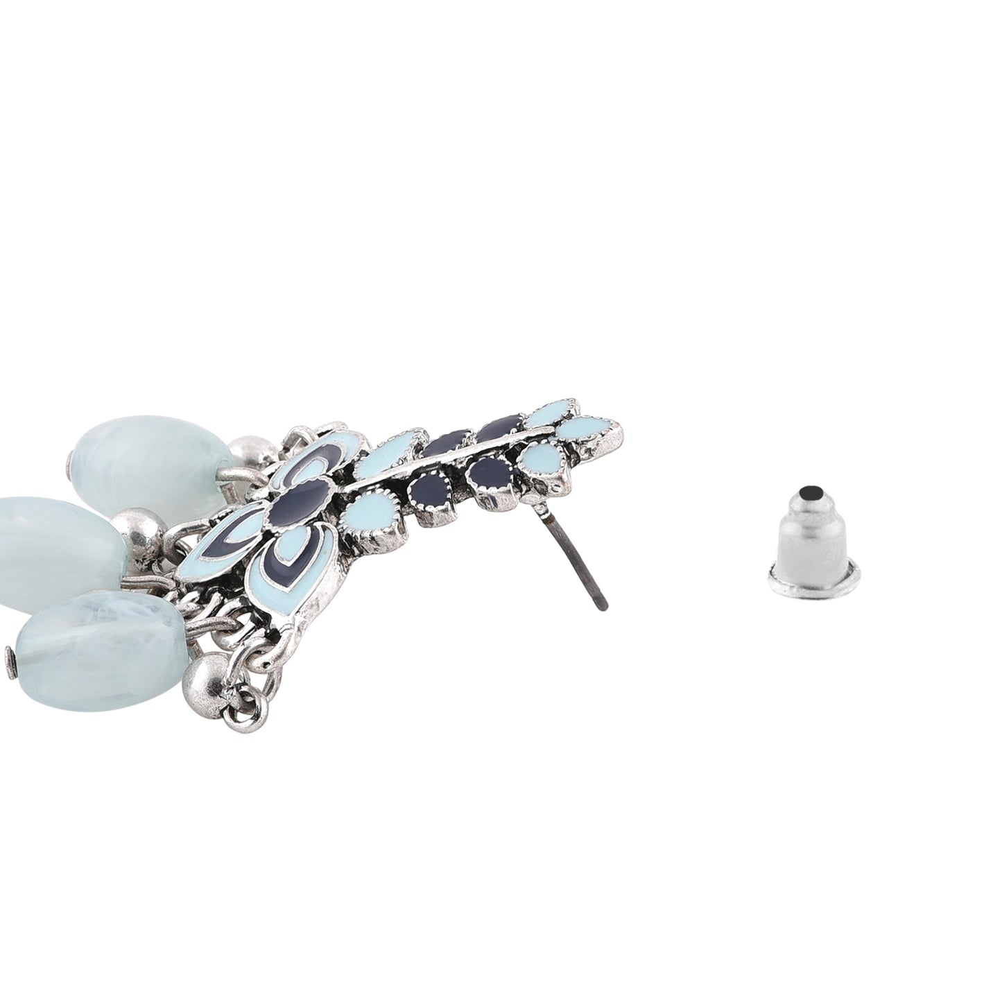 Enamel Shades of Blue Earrings