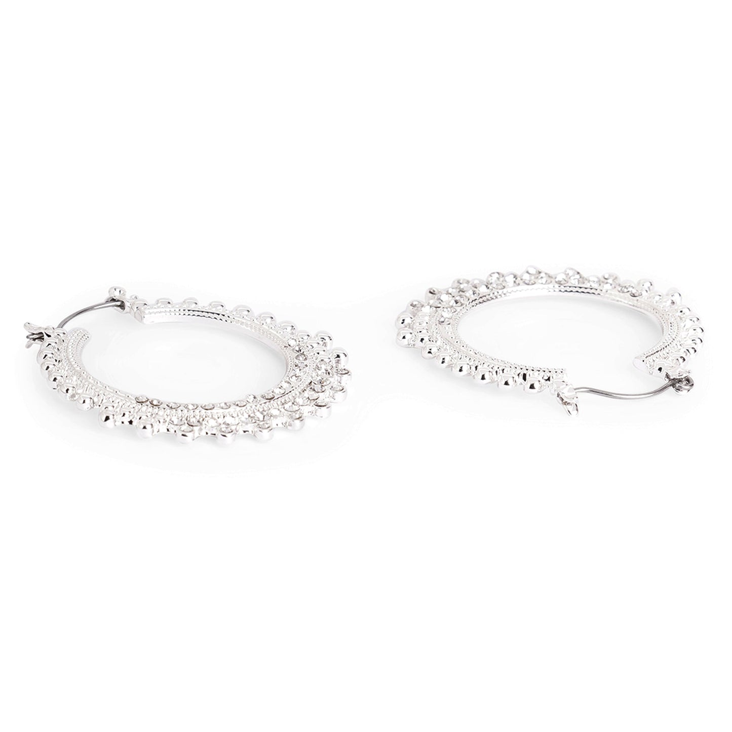Diamnate Silver Hoops Earring