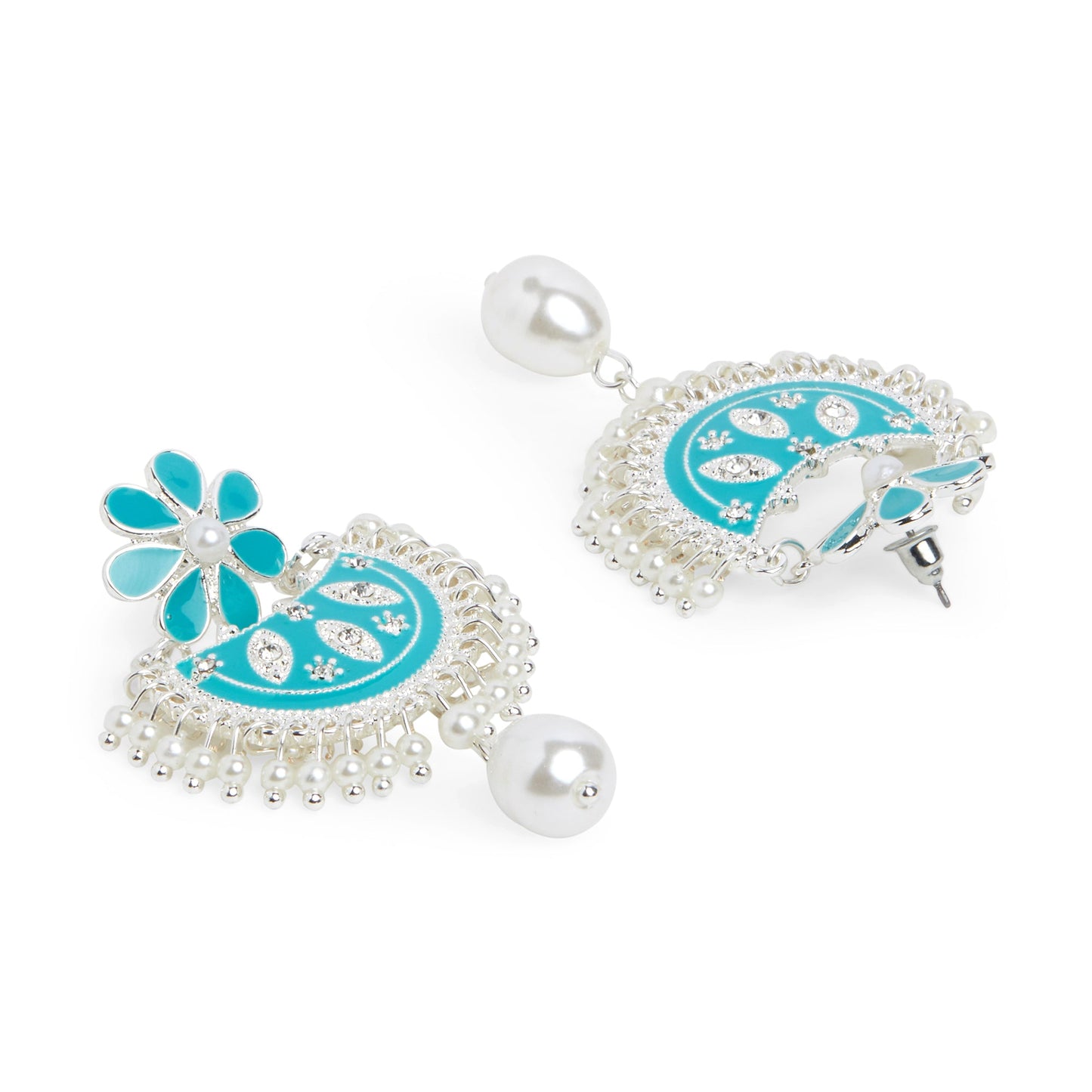 Turquoise Enamel Chandbalis