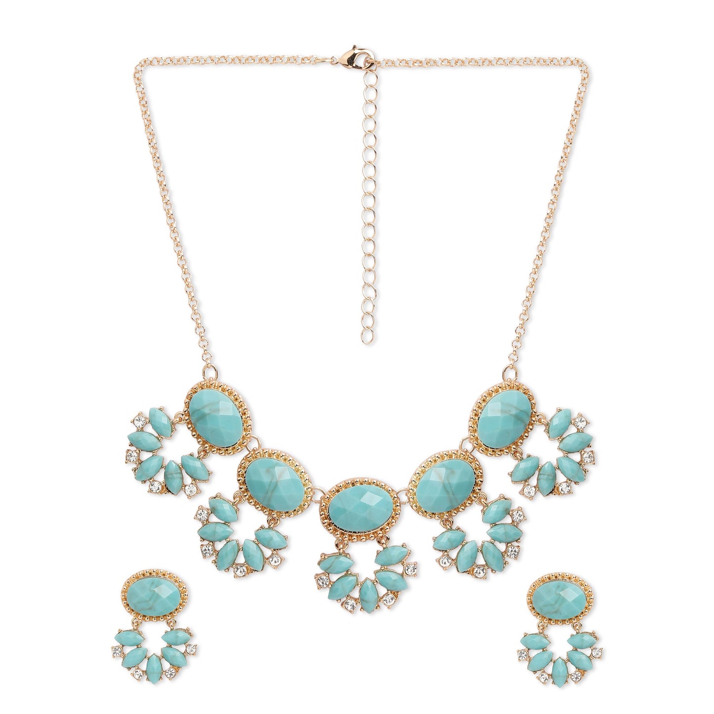Blue Turquoise Jewellery set