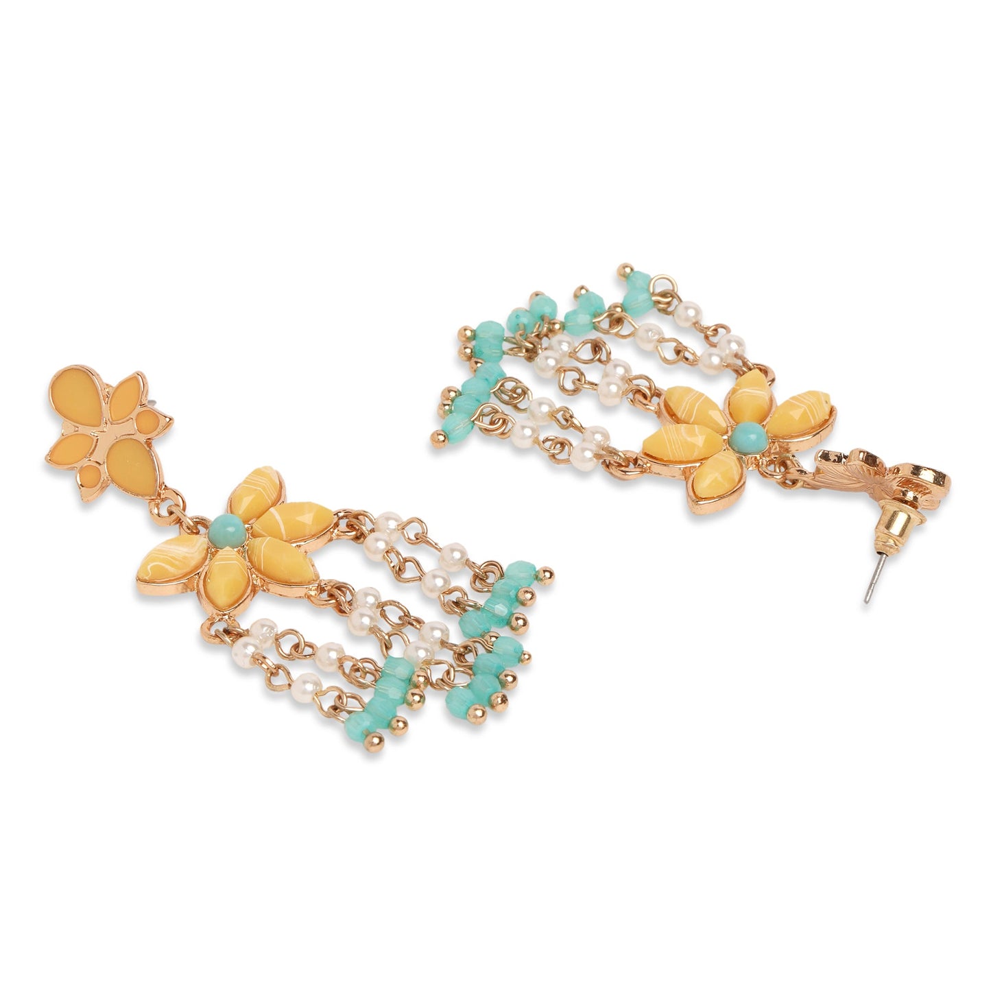 Yellow Kundan Jewelry Set