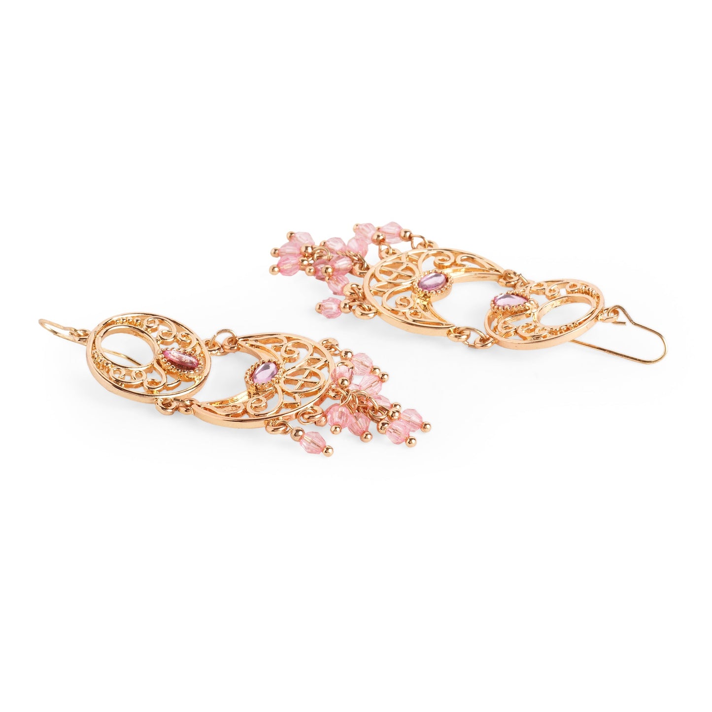 Pink Gold Chandbalis
