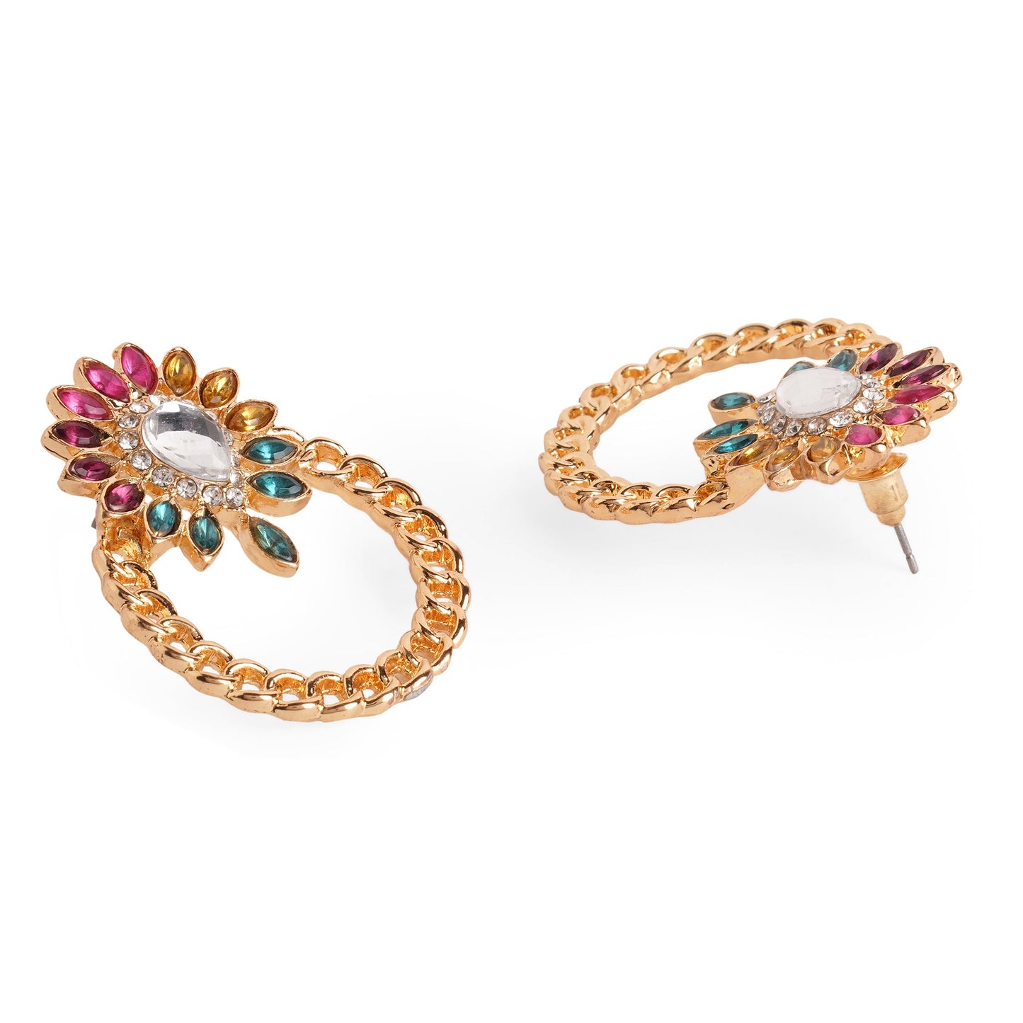 Multi Color Short Drop Earring