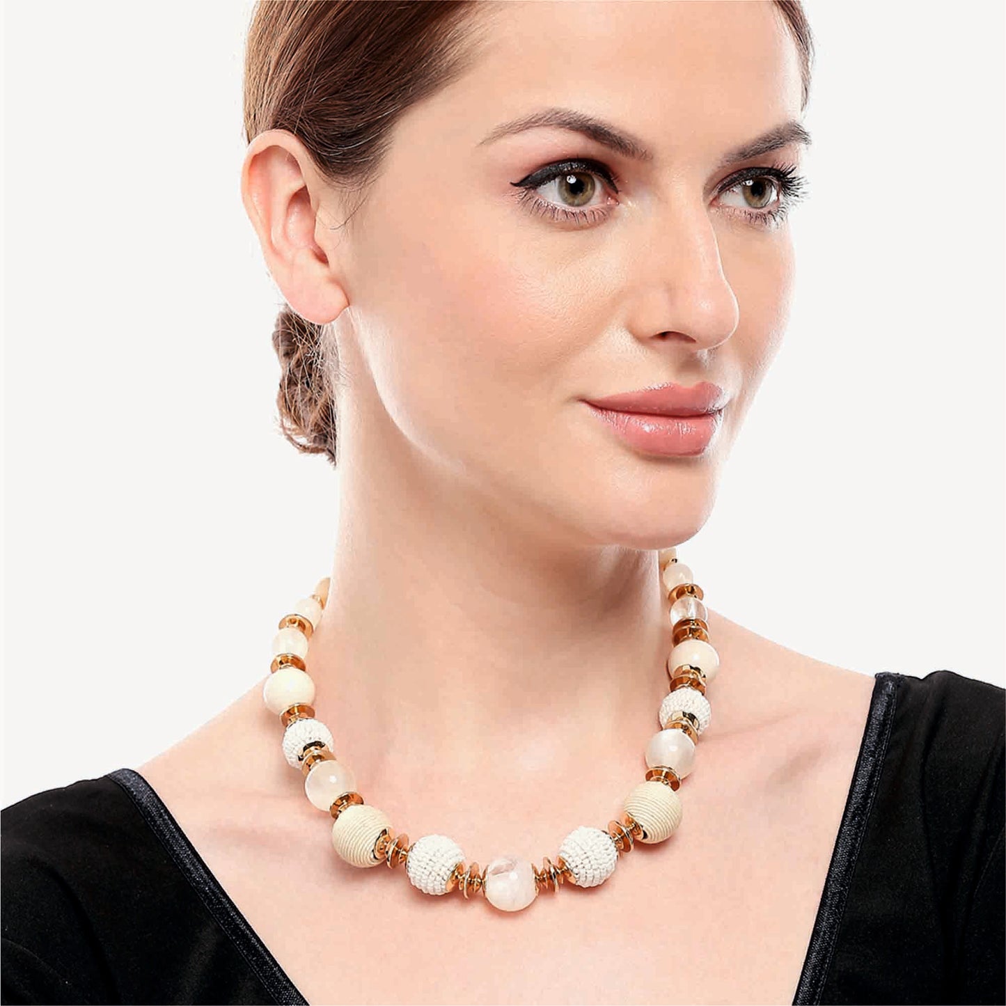 Multi Beaded Necklace Collar Necklace For Women