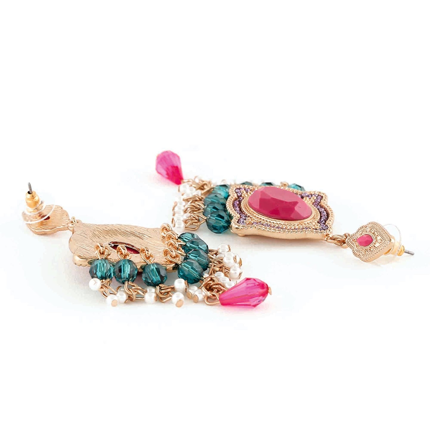 Multi Color Drop Earrings