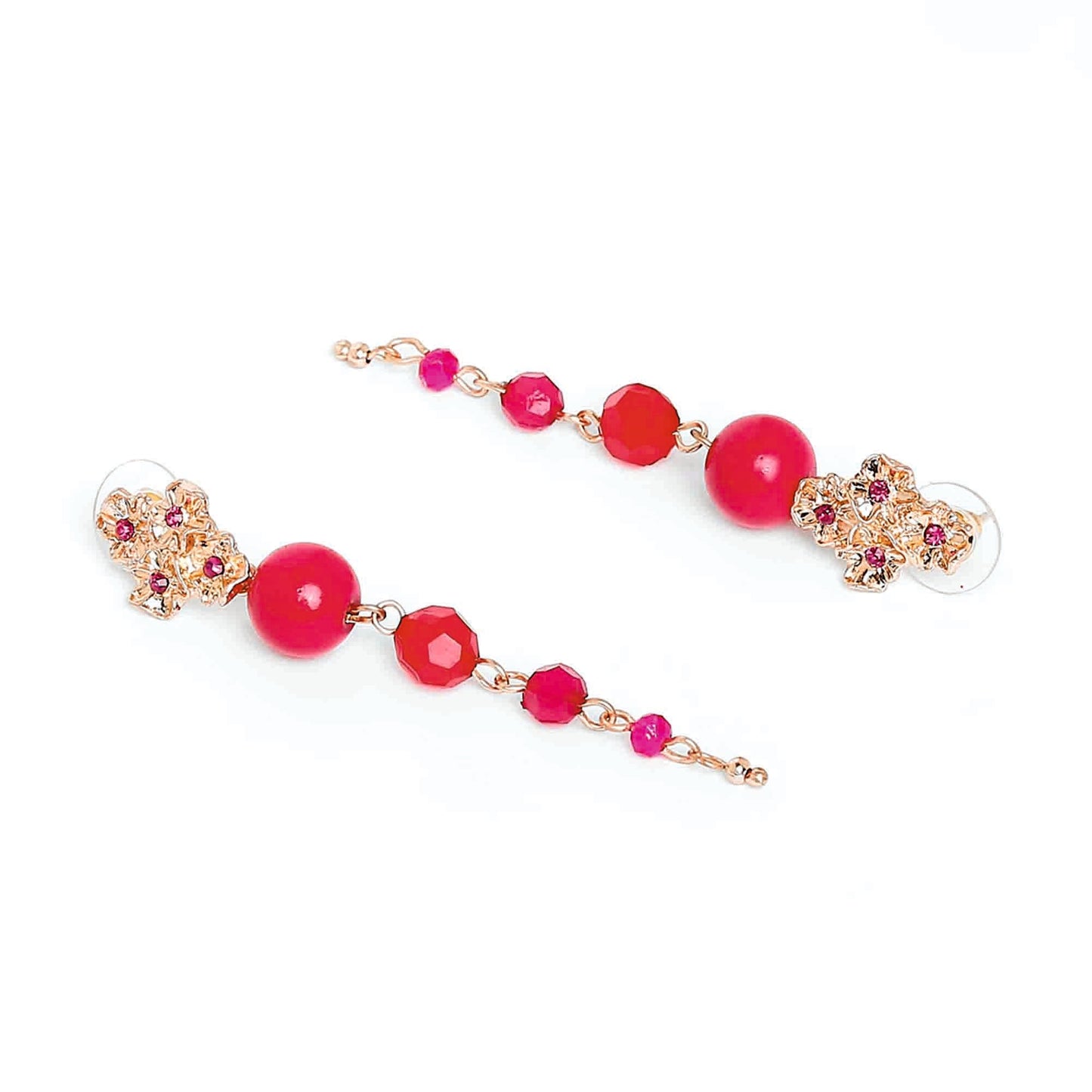 Pink Bead Earrings