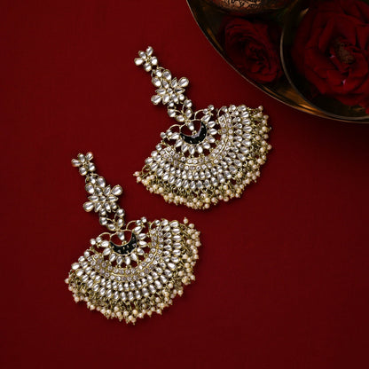 Kundan Chandbali Earrings