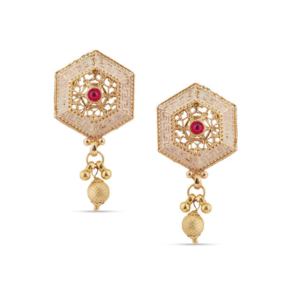 Enameled Pearl Choker Set