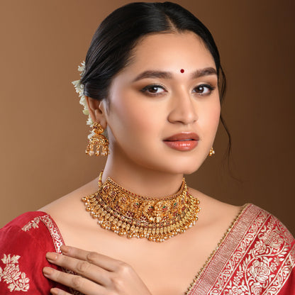 Traditional Lakshmi Temple Choker Set