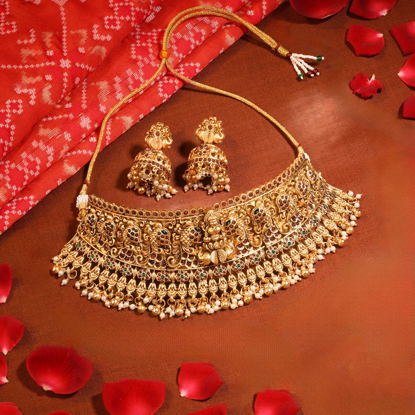 Traditional Lakshmi Temple Choker Set