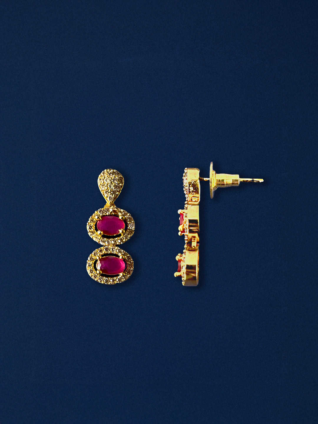 Multi-Colored Stone Navratan Choker Jewelry Set