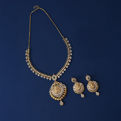 Golden Gilded Goddess Necklace Set