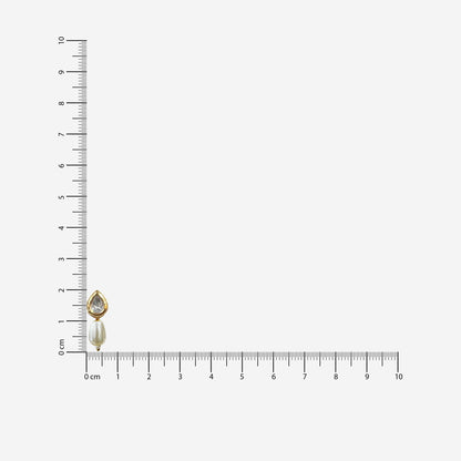 Moon Pendant Pearl Chain Necklace Set