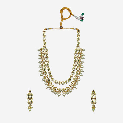 Meenakari Kundan Studded Layered Necklace Set