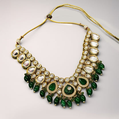 Kundan Meenakari Gold Jewellery Set