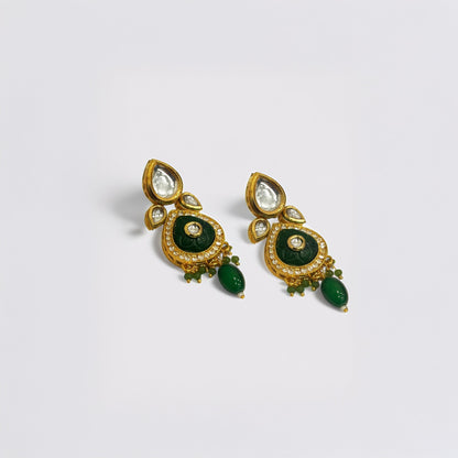 Kundan Meenakari Gold Jewellery Set