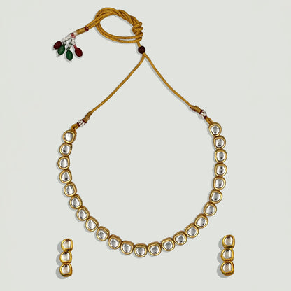 Kundan Meenakari Gold Jewellery set