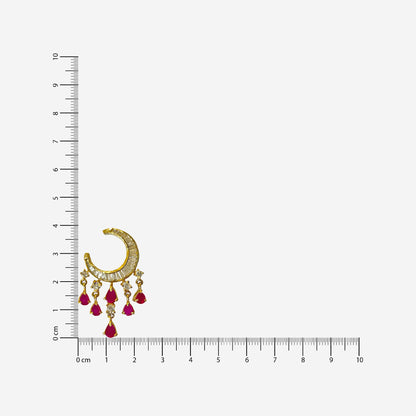 Amara Ruby Pink Drop Earrings