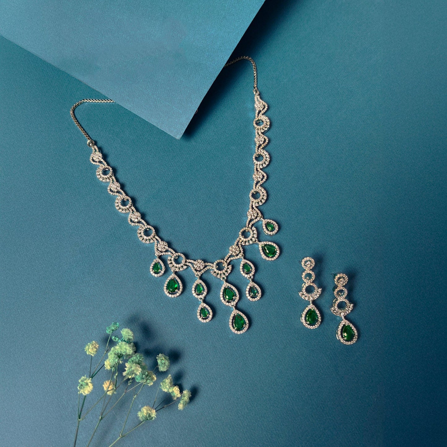 Miranda Waterfall Necklace set