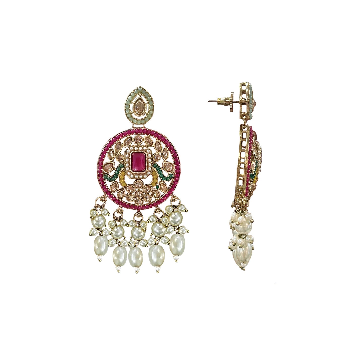 Jahanara Multi Colour Pearl Choker