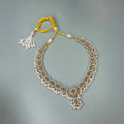 Gold Noor-e Beaded Necklace