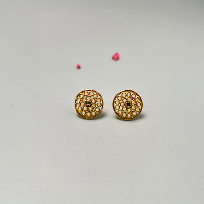 Ishita Gold and Ruby Studded Pendant Set