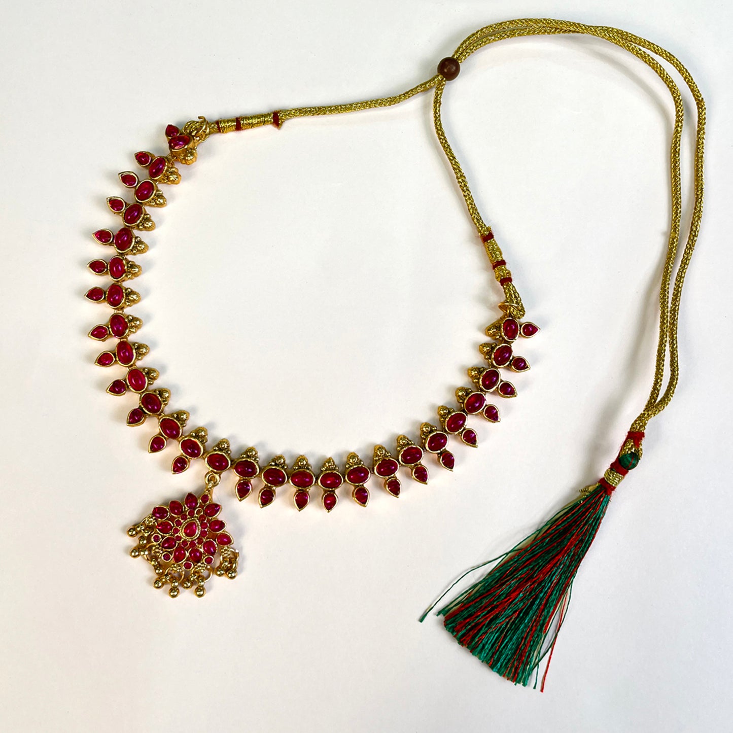Tarini Ruby Necklace Set
