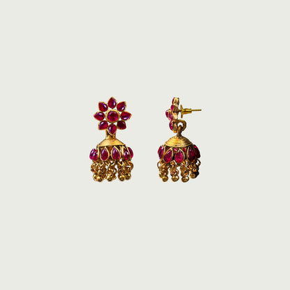 Tarini Ruby Necklace Set
