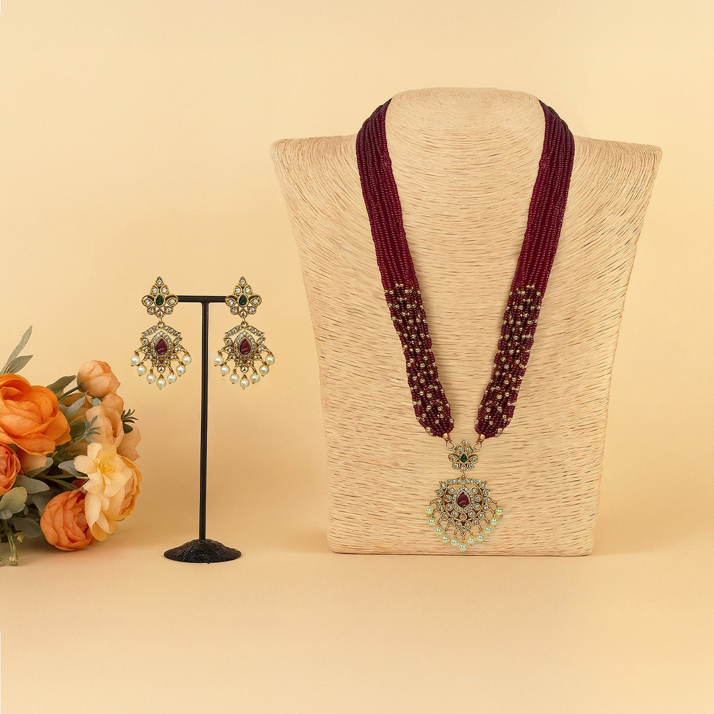 Avira Long Necklace Set