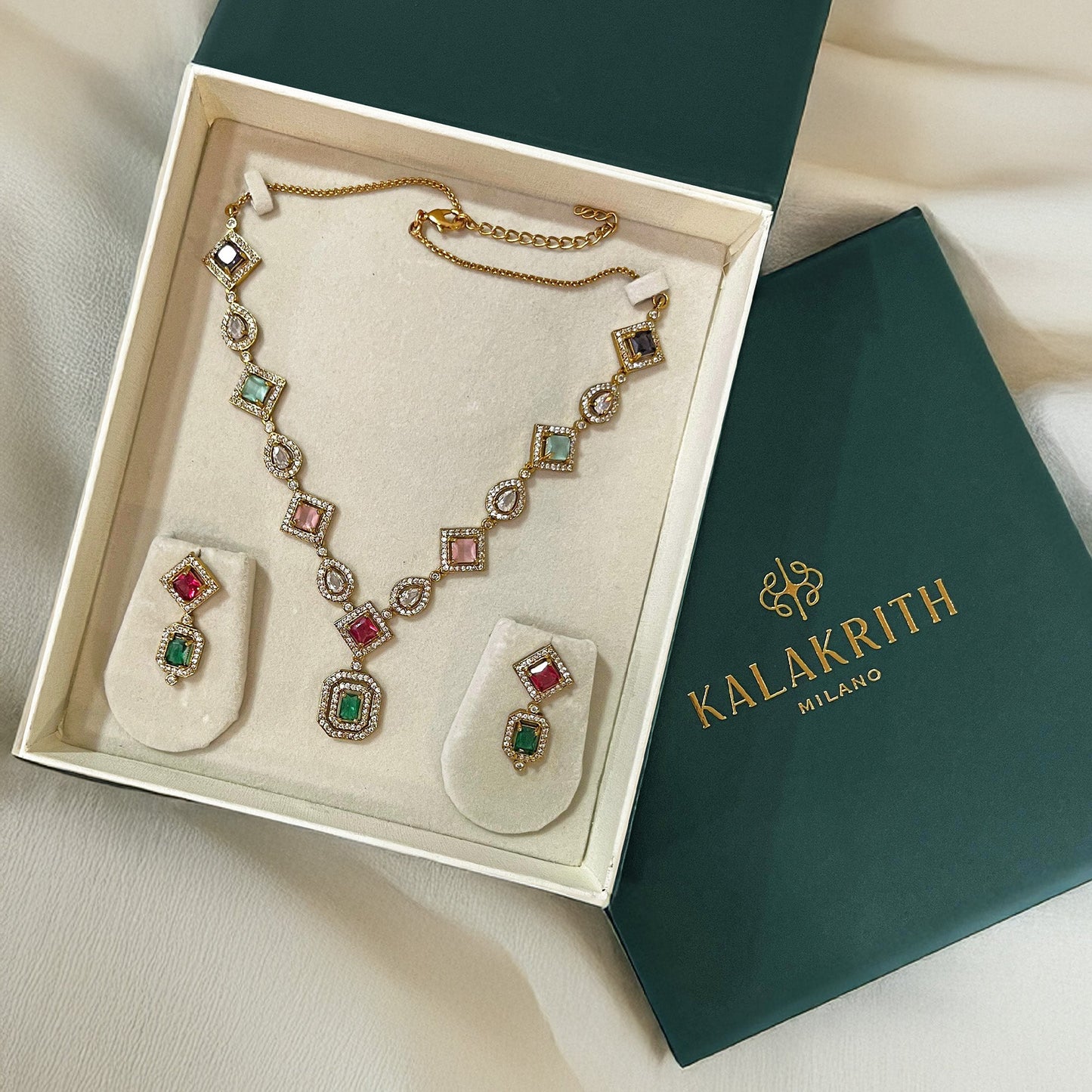 Juliet Multi-Stone Necklace Set