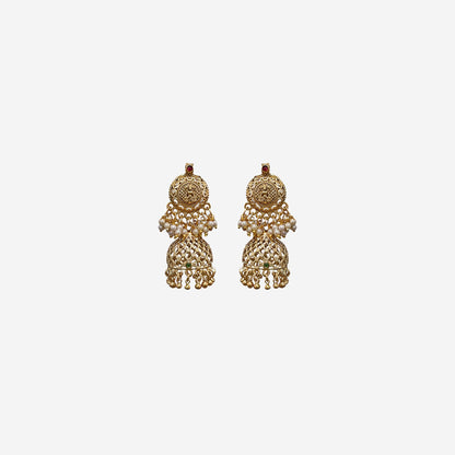 Rajvi Multilayer Green Beaded Necklace Set