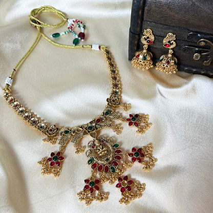 Padma Multi Charm Necklace Set
