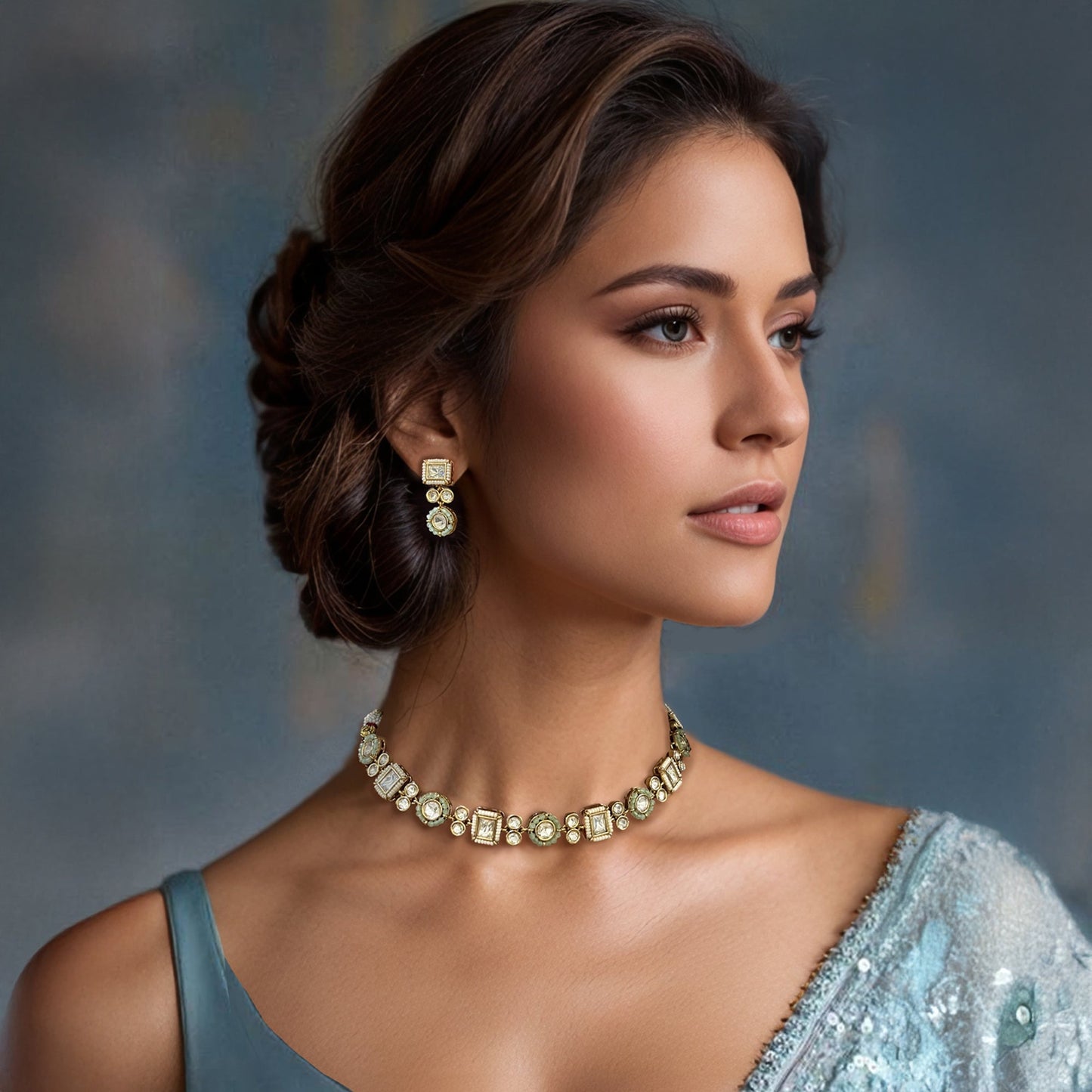 Jiya Beaded Choker Set