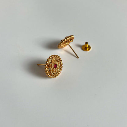 Rajni Red Beaded Necklace Set