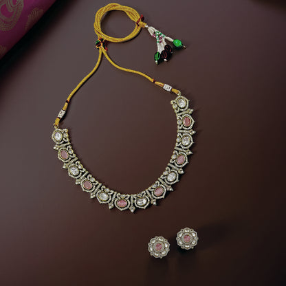 Pink Gulnaz Necklace Set