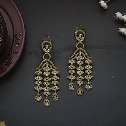 Meher Gold Multi Drop Danglers