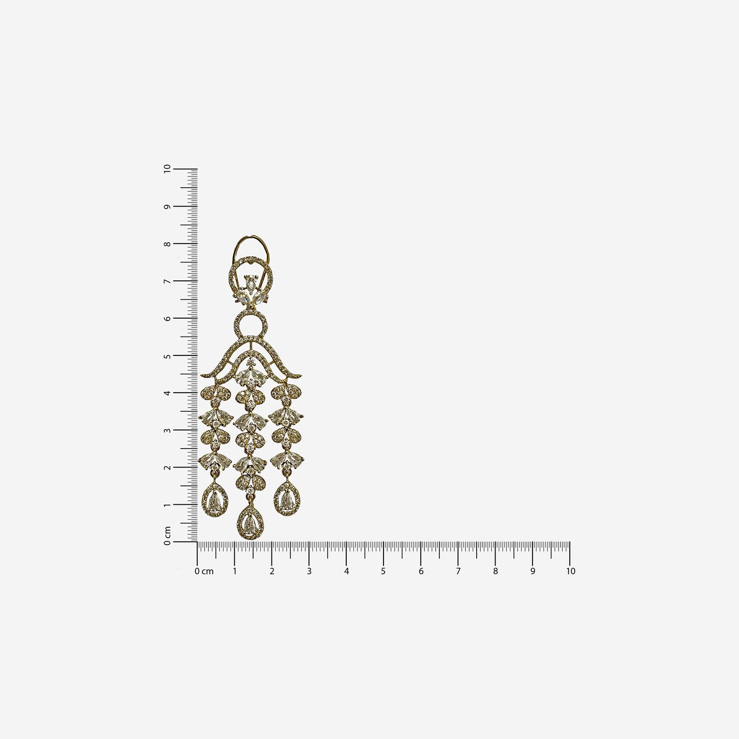 Meher Gold Multi Drop Danglers