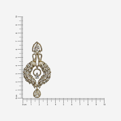 Mahira Gold Pear Drop Danglers Earrings