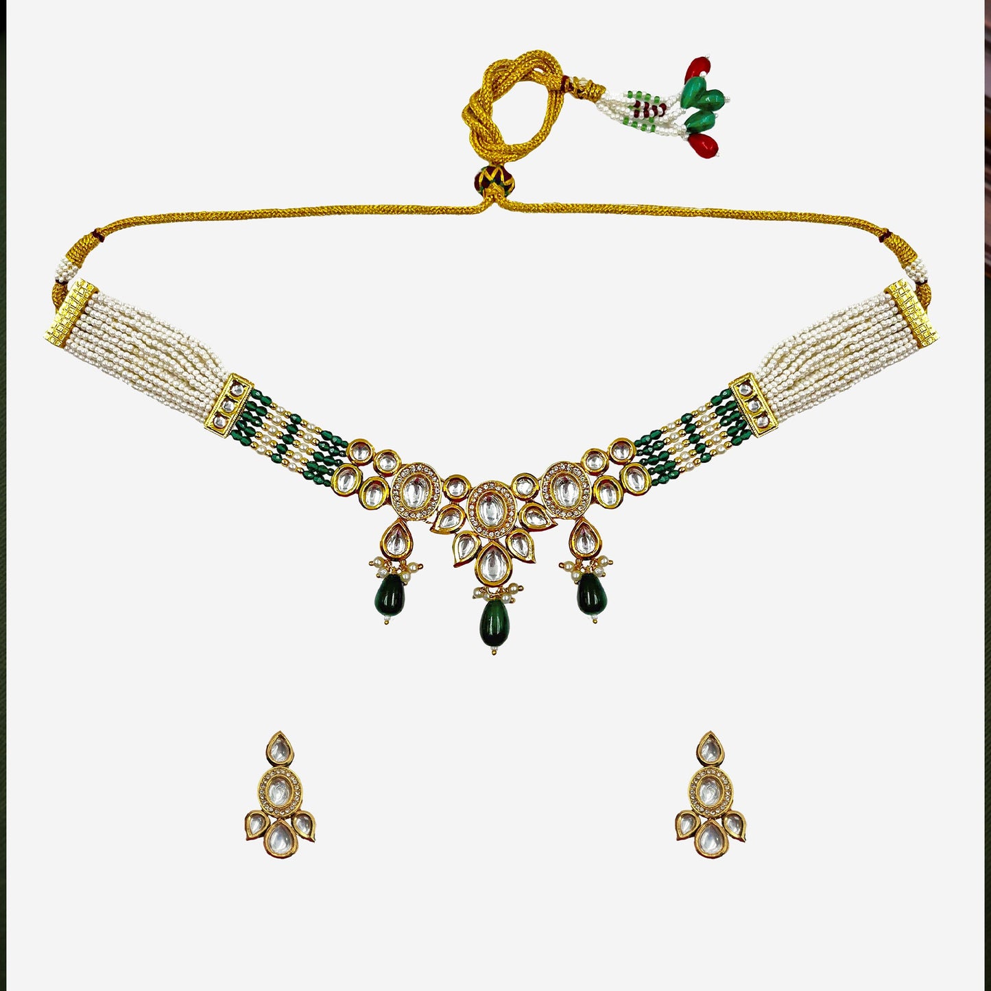 Harini Kundan Choker Necklace Set