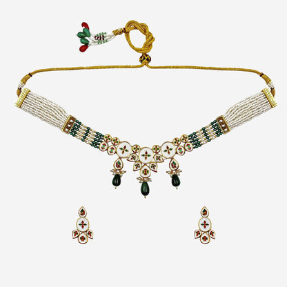 Harini Kundan Choker Necklace Set