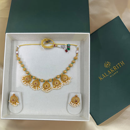 Mukta Antique Necklace Set