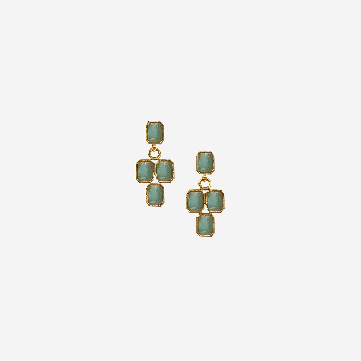 Soma Green Stone Necklace Set