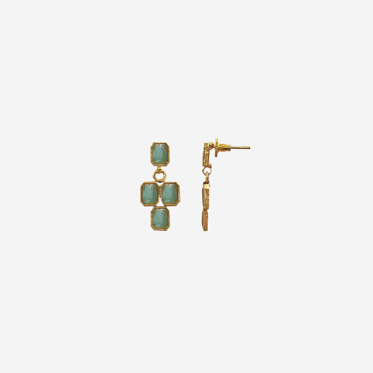 Soma Green Stone Necklace Set