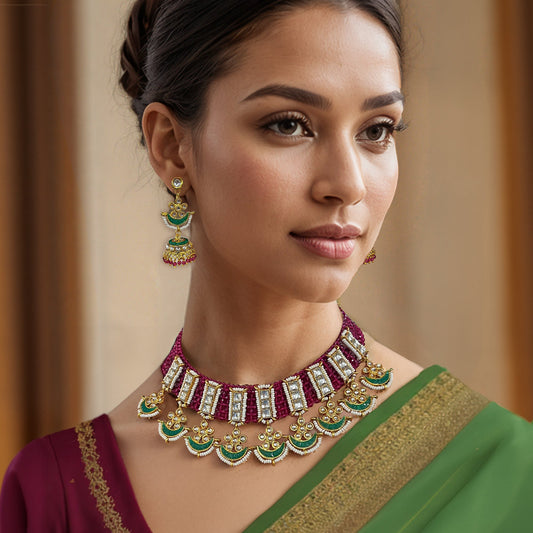 Roohani Polki Choker Necklace