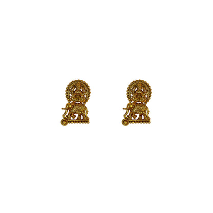 Gajalaxmi Gold Temple Necklace Set