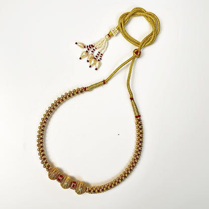 Ramya Thusi Gold Necklace Set