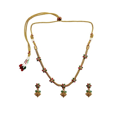 Saanvi Floral Necklace Set