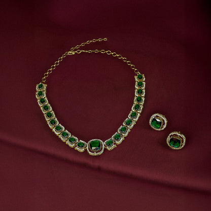 Anne Emerald Necklace Set