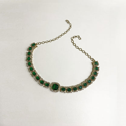Anne Emerald Necklace Set